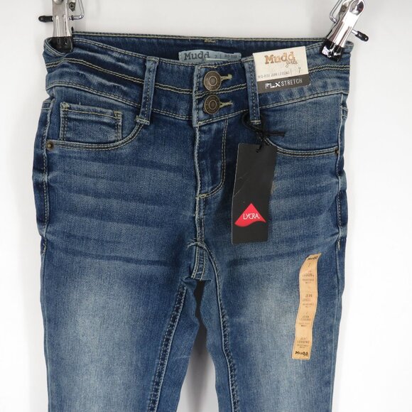 Mudd Girls Mid-Rise Jean Leggings Size 7 Flex Stretch Denim NWT $38 - Picture 2 of 4